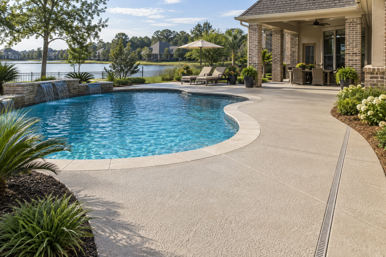 Illustrative concrete pool decks project image